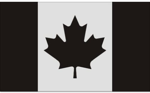 5in x 3in Oval Maple Leaf CA Canada Sticker Vinyl Bumper Decal Cup Stickers
